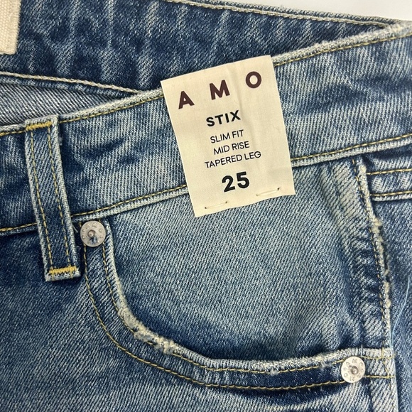 Amo Stix Slim Fit Mid Rise Tapered Leg - Picture 7 of 9